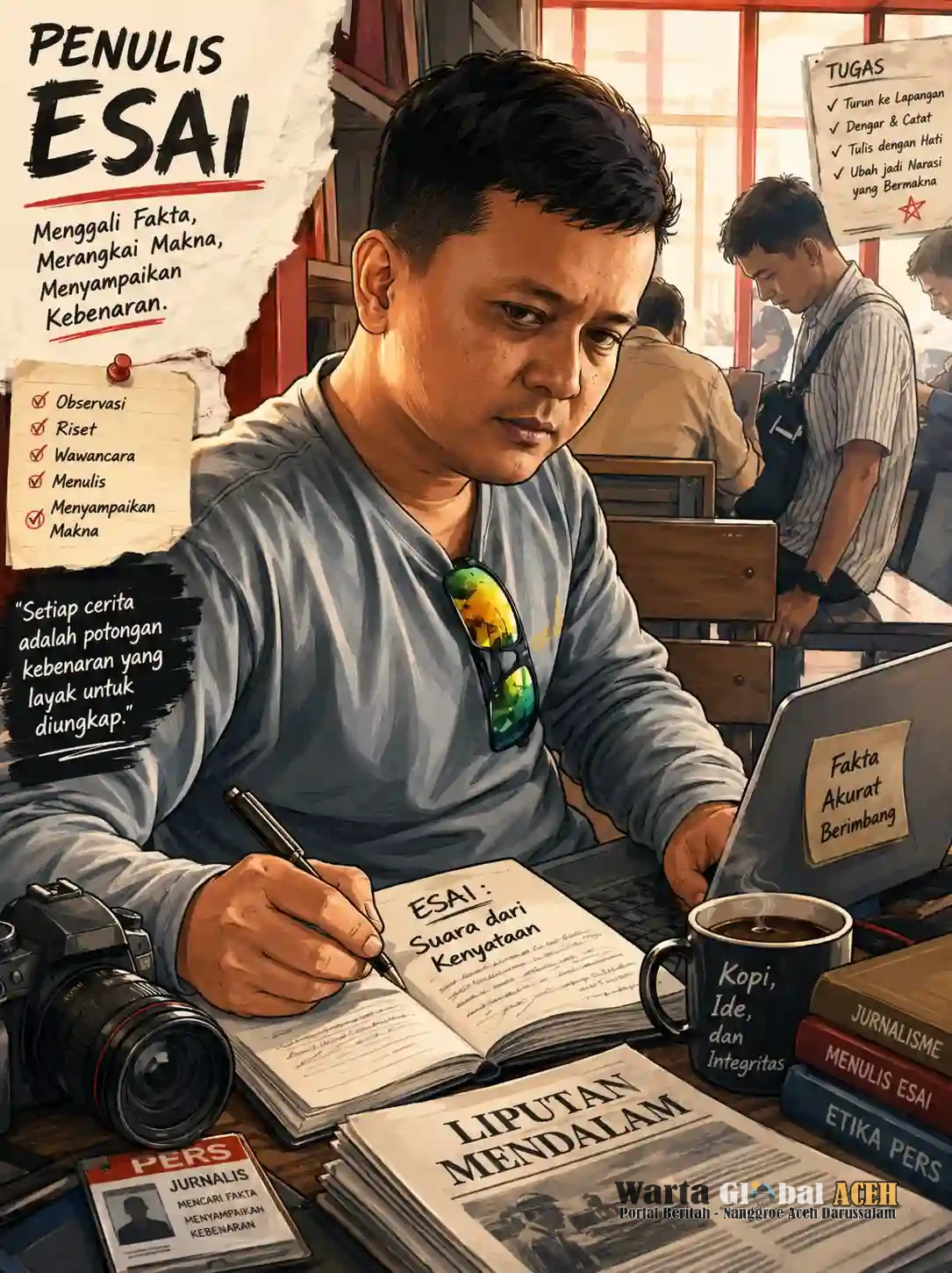 Di Balik Baris Berita: Kisah, Dedikasi, dan Langkah Kaki Seorang Wartawan