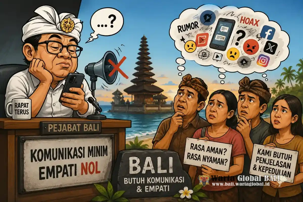 BALI BUKAN DILANDA ISU, TAPI KRISIS KOMUNIKASI DAN EMPATI PEJABAT HANYA "LIP SERVICE "