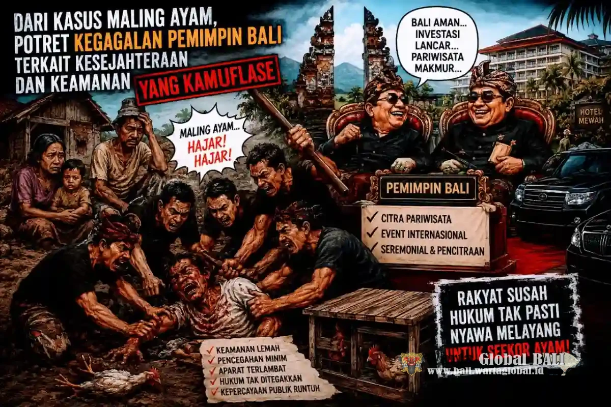Dari Kasus Maling Ayam, Tersingkap Potret Kegagalan Kepemimpinan Bali dalam Menjamin Kesejahteraan dan Keamanan