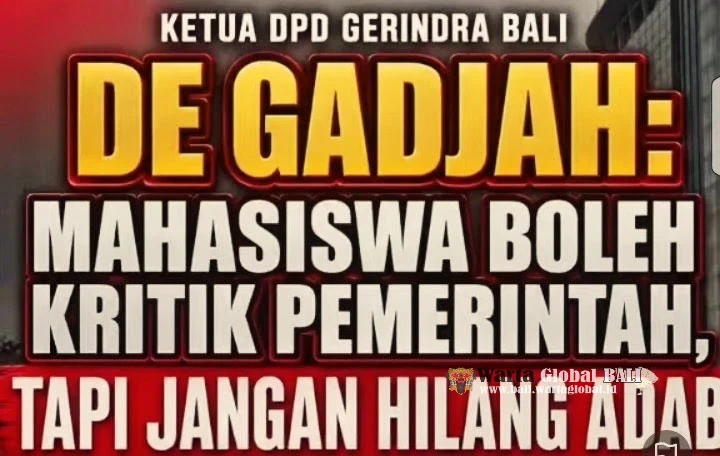 WartaGlobal Soroti!
DE GADJAH: GAGAL MEMULIHKAN ADAB DI BALI?