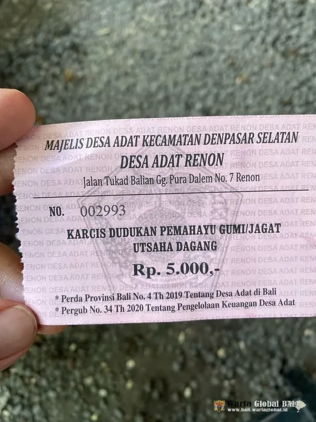 Sorotan !
KARCIS Rp5.000 SEHARI DI RENON: 
KONTRIBUSI ADAT ATAU PUNGUTAN YANG WAJIB DIPERTANGGUNGJAWABKAN?


"Pengaduan Warga ke WartaGlobal: Usaha Sepi Tetap Bayar, Pecalang Datang Setiap Hari"