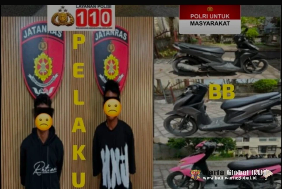 Polda Bali Tangkap Dua Pelaku
Curanmor yang Beraksi di Enam Lokasi