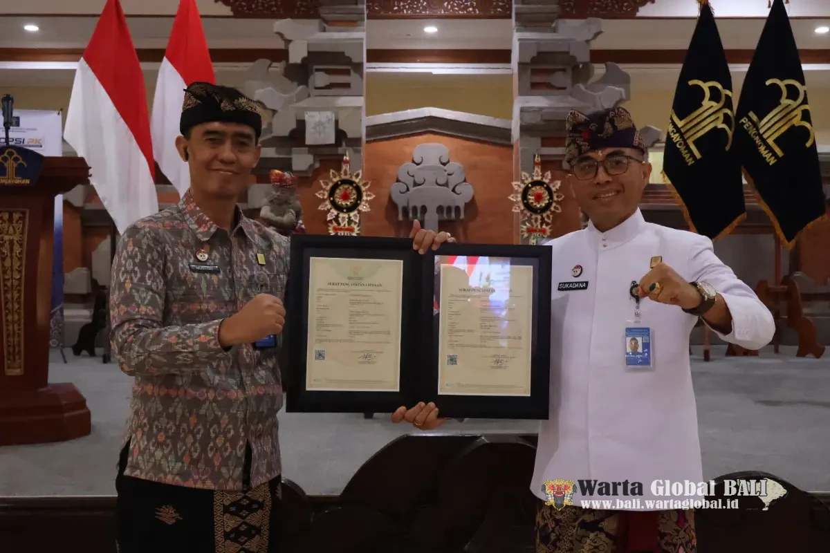 Dua Karya Inovasi Kearsipan Kanwil Kemenkum Bali Resmi Bersertifikat Hak Cipta