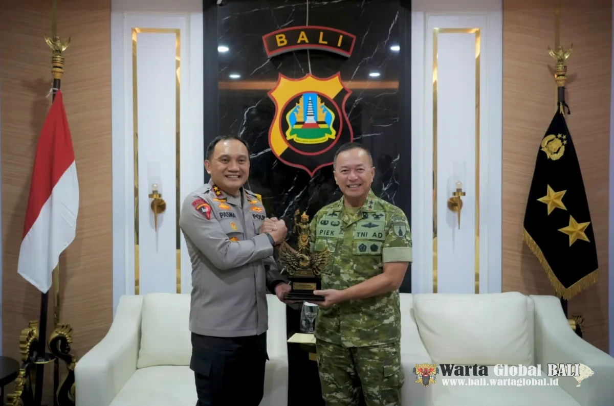 Perkuat Sinergitas TNI-Polri, Kapolda Bali Terima Silaturahmi Mayjen TNI Piek Budyakto