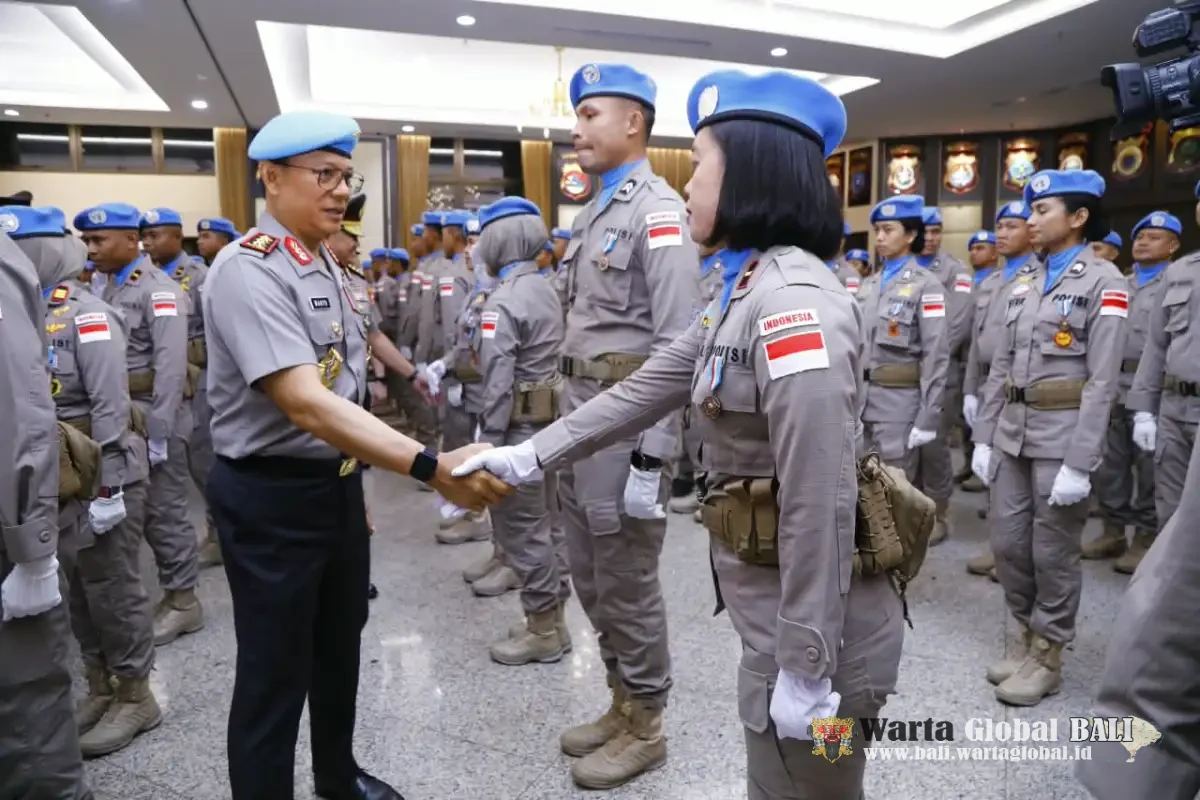 Tuntaskan Misi Perdamaian PBB di Afrika Tengah, 140 Personel Polri Terima Tanda Kehormatan