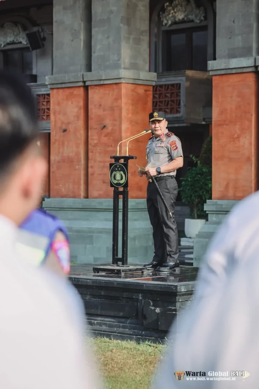 Pimpin Apel Perdana, Kapolda Bali Pasma Royce Tegaskan Perang Total terhadap Narkoba dan Penyalahgunaan Wewenang!