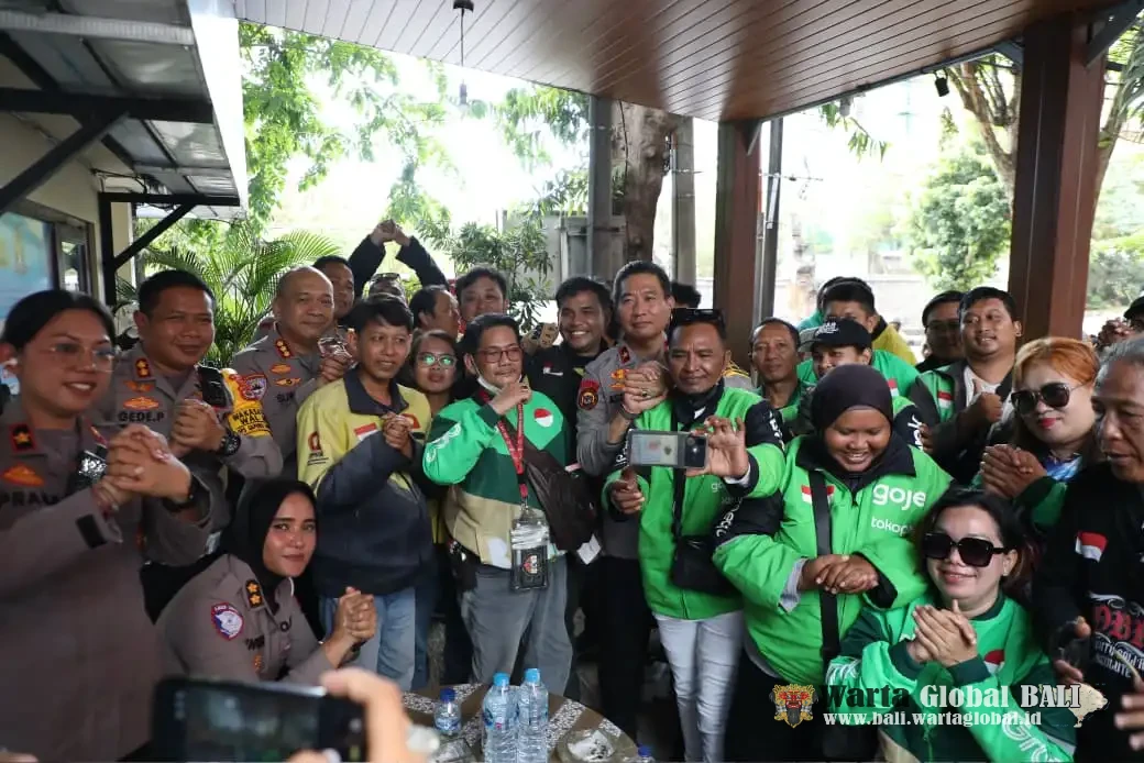 Wakapolda Bali Turun Mendengar! Driver Ojol Sampaikan Keluhan soal Kejahatan hingga Kemacetan