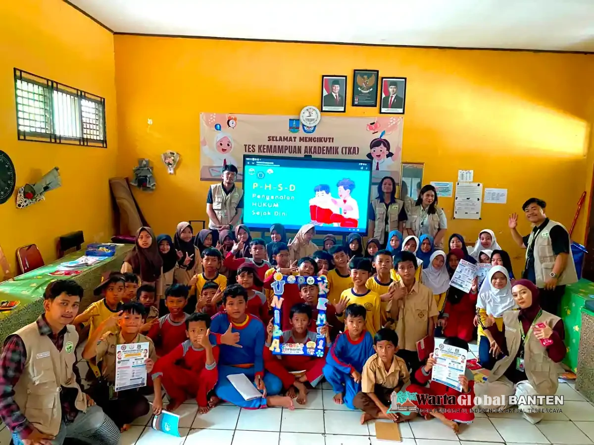 Pengenalan Hukum Sejak Dini KKM 51 Universitas Bina Bangsa Edukasi Siswa SDN Pancanegara