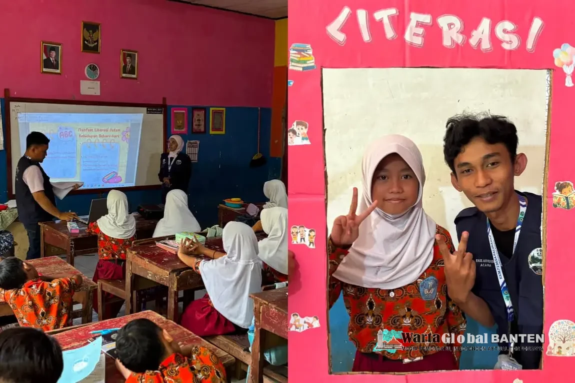 Menumbuhkan Minat Baca Sejak Dini, KKM Kelompok 72 Universitas Bina Bangsa Gelar Kegiatan Literasi di SDN Palurahan 2