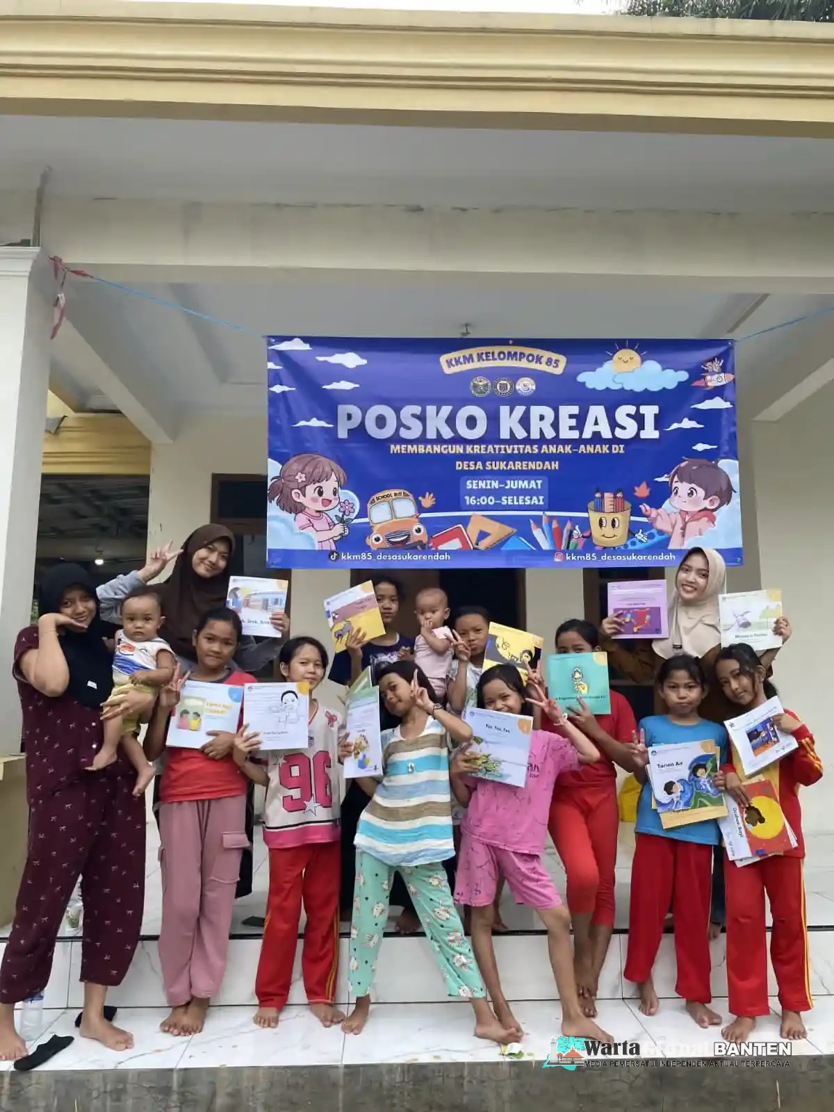 Posko Kreasi KKM 85 Hadirkan Ruang Kreatif dan Ceria bagi Anak-Anak Desa Sukarendah