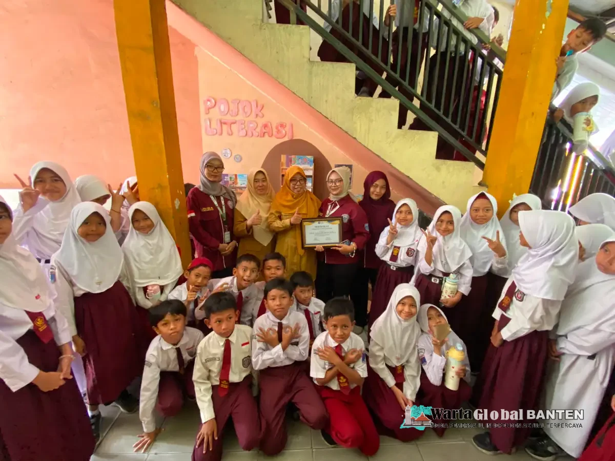 KKM 54 UNIBA Resmikan Pojok Literasi di SDN Kramatwatu 1, Dorong Minat Baca Siswa Sejak Dini