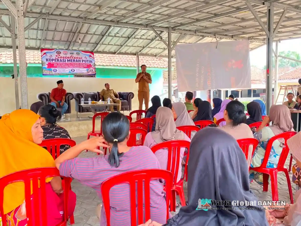 Mendorong Ekonomi Desa, KKM Kelompok 51 UNIBA Gandeng Dinas Koperasi dan UKM Provinsi Banten Gelar Sosialisasi Koperasi Merah Putih di Pancanegara