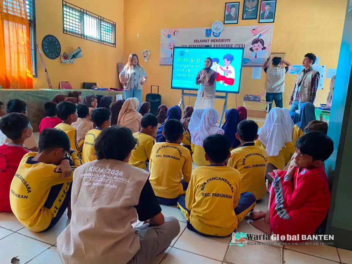 KKM 51 UNIBA Ajak Siswa SDN Pancanegara Kenali Hukum dan Bahaya Bullying