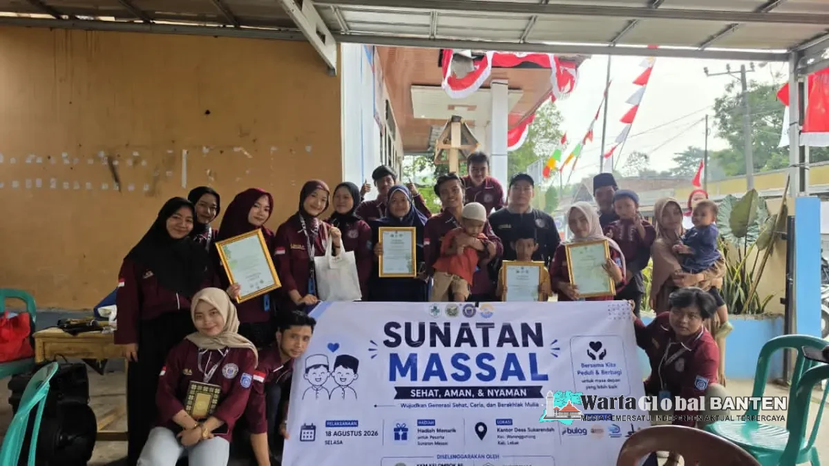 KKM Kelompok 85 UNIBA Gelar Sunatan Massal Gratis di Desa Sukarendah