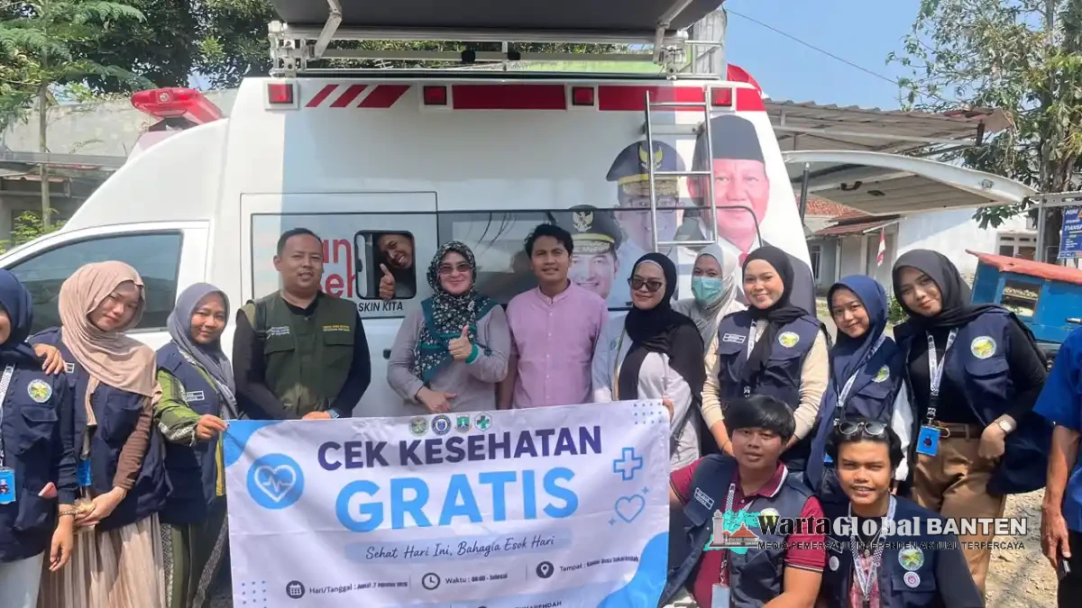 KKM 85 UNIBA Dampingi Dinkes Banten dan Puskesmas Warunggunung Gelar Mobile Klinik dan CKG