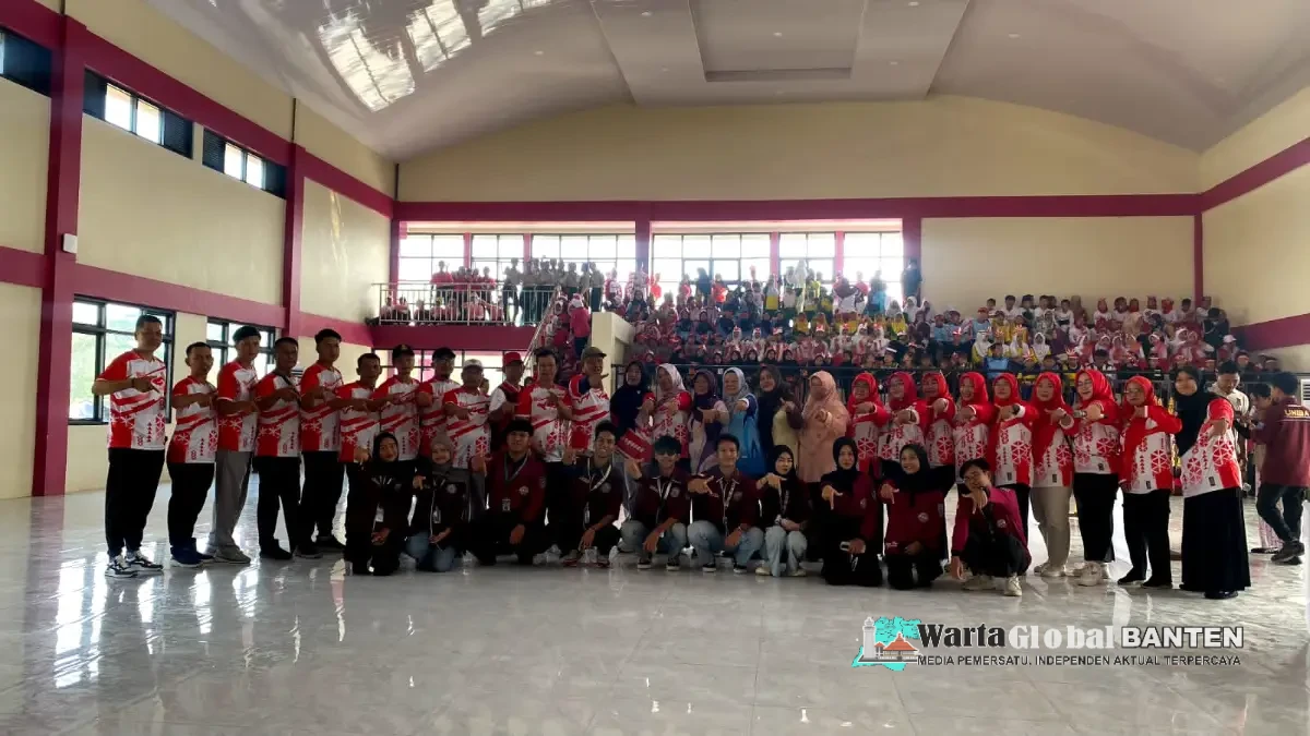 KKM Kelompok 90 UNIBA Jadi Juri Lomba Senam SD dan SMP Semarakkan HUT Kemerdekaan RI