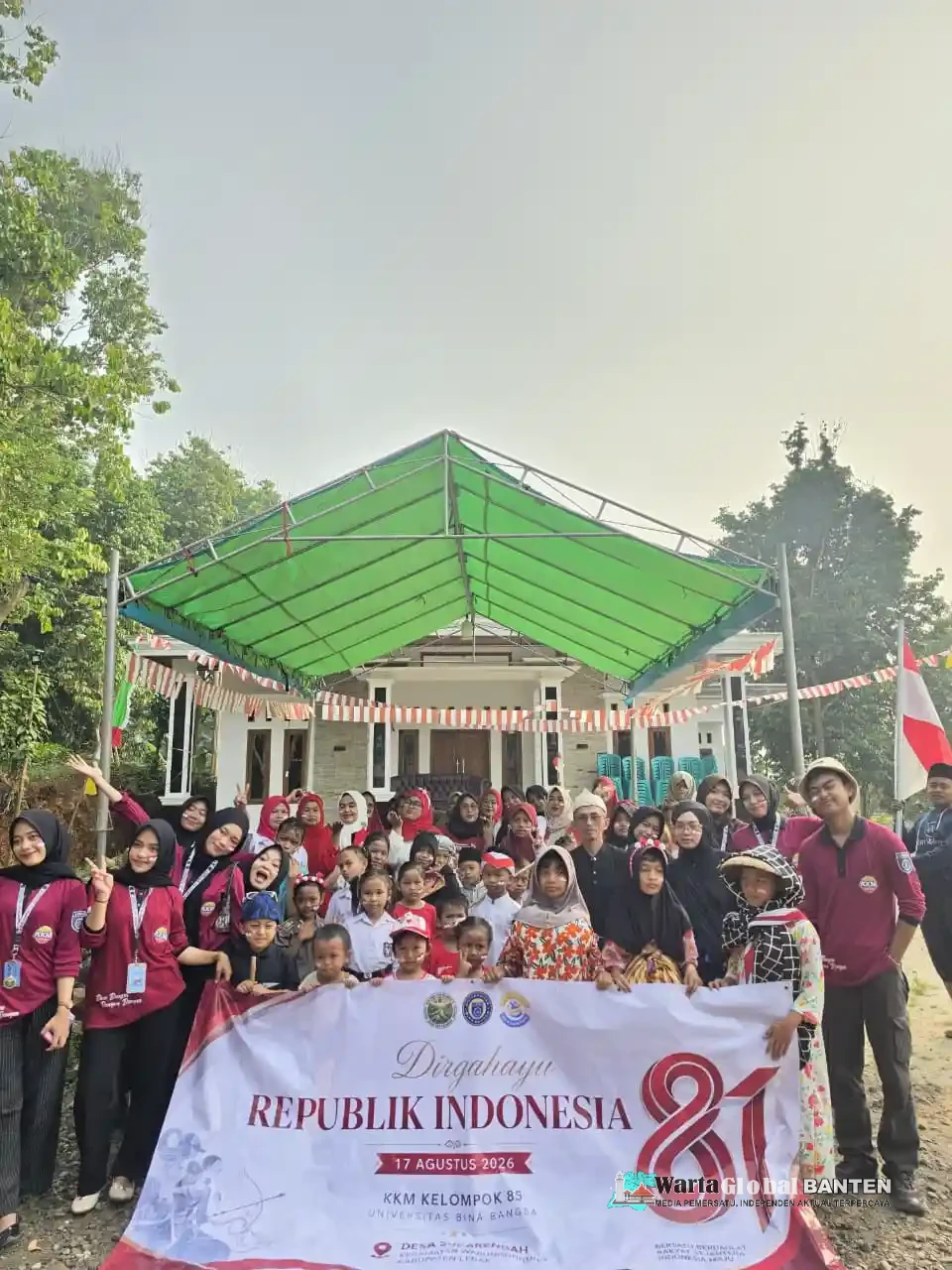 KKM Kelompok 85 Universitas Bina Bangsa Meriahkan HUT ke-81 Kemerdekaan RI Bersama Masyarakat Desa Sukarendah