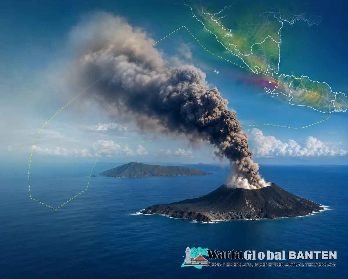 Badan Geologi Ungkap Munculnya Dua Pulau Baru di Sekitar Anak Krakatau, Status Turun Jadi Waspada