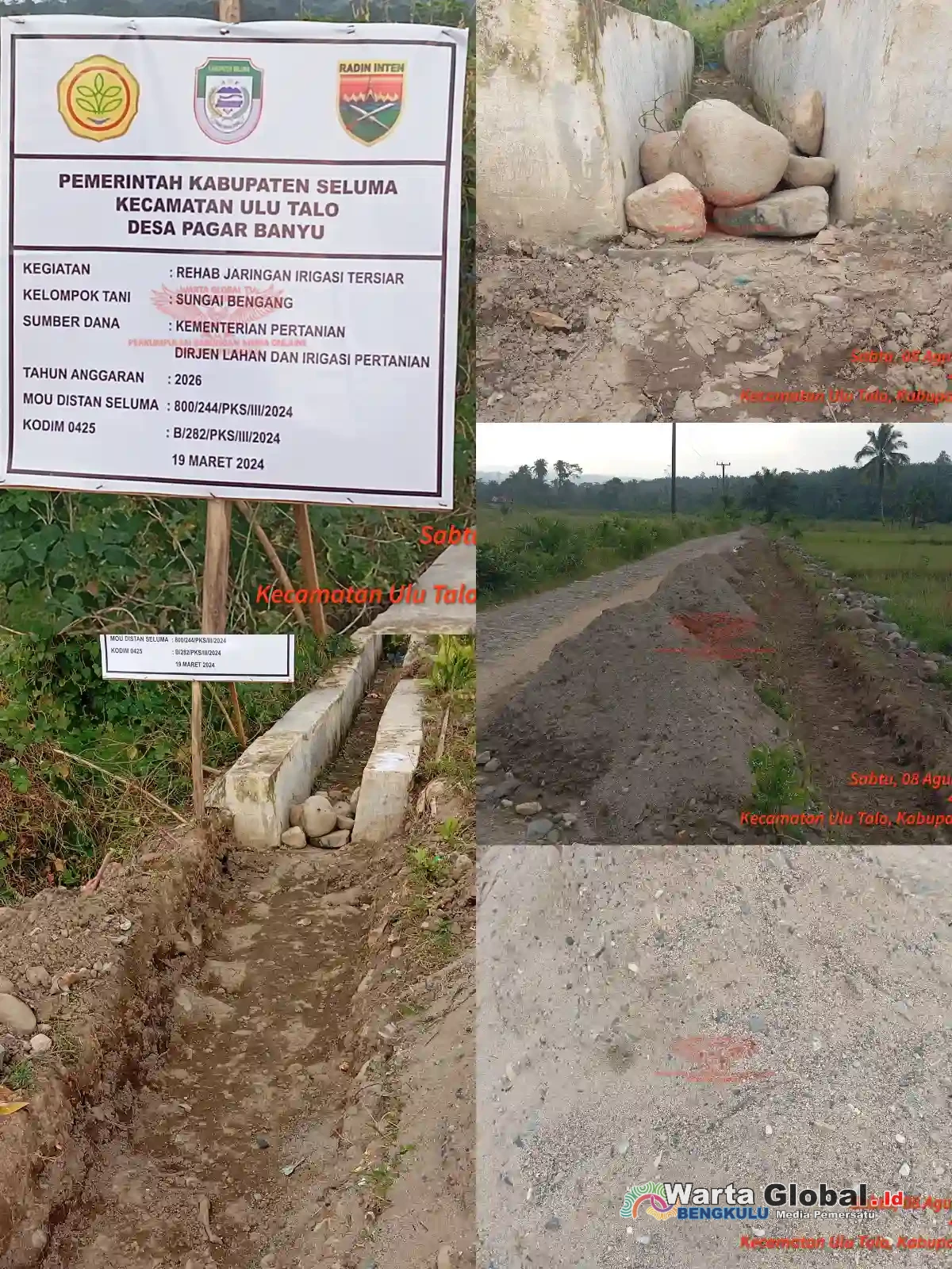 JANGAN BERSAMBUNG KARENA TNI: PROYEK IRIGASI 2026 DESA PAGAR BANYU DISINYALIR MARK UP & KORUPSI, INTEGRITAS KERJASAMA KODIM 0425 & DINAS PERTANIAN TANPA TRANSPARANSI! DIERTANYAKAN!!