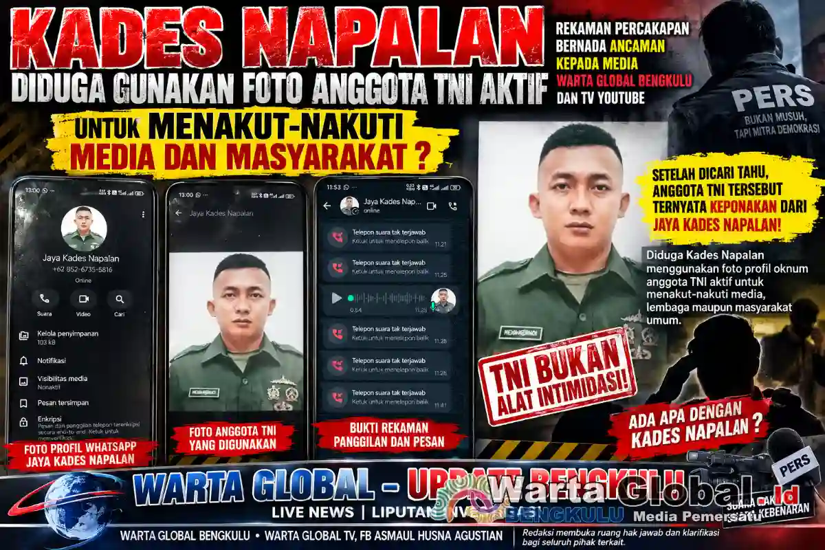 Kades Napalan Diduga Gunakan Foto Berseragam TNI untuk Menakut-nakuti Media