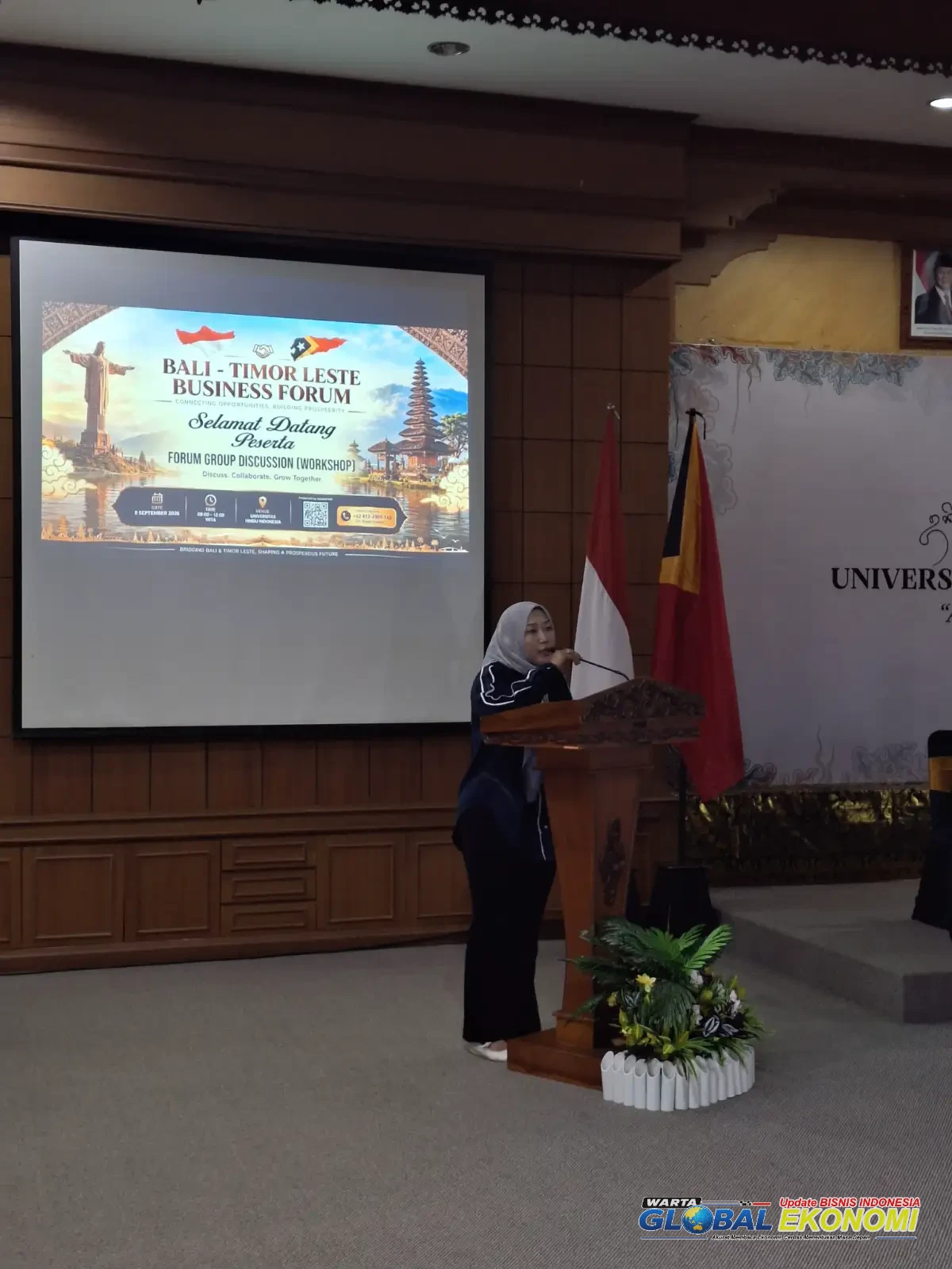 Bali Membidik Industri Maritim Masa Depan
Febri Hantari Dorong Blue Economy dan Teknologi Galangan Kapal Masuk Agenda Strategis Bali–Timor-Leste Business Forum