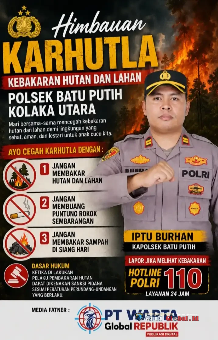 POLSEK,BATU PUTIH Kolut himbau Warga Cegah Kebakaran Hutan Dan Lahan