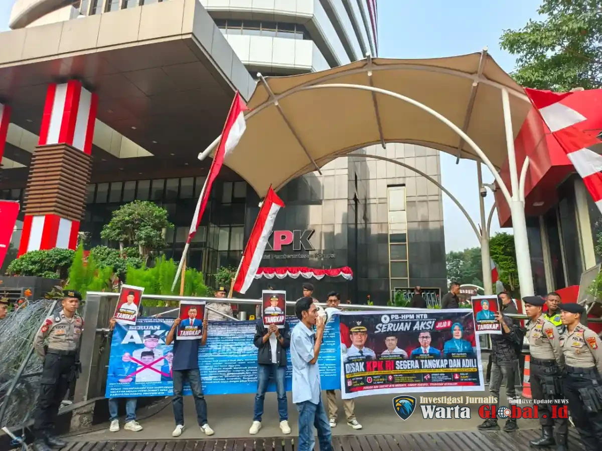 Aksi Jilid III di Depan KPK, PB-HPM NTB Desak Bongkar Dugaan Jual Beli Proyek di Dompu
