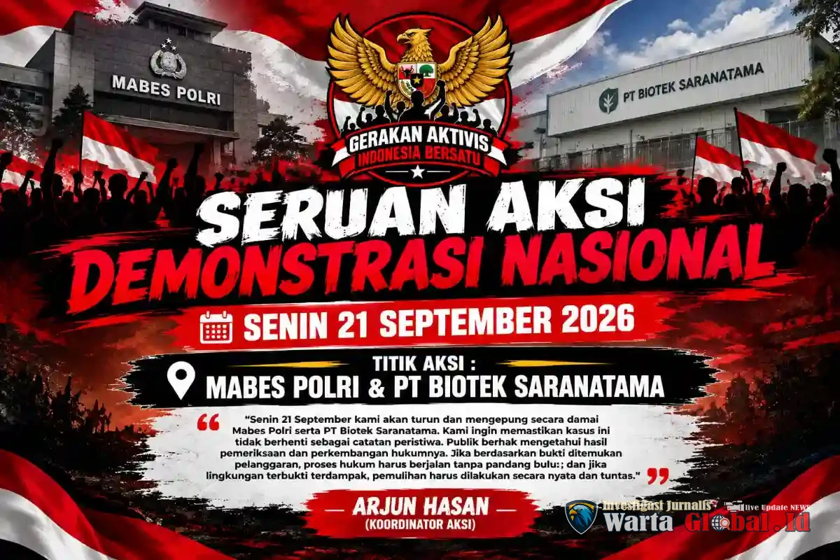 Kasus Kebakaran Gudang Pestisida Disorot, GAIB Akan Kepung Mabes Polri dan PT Biotek Kasus Kebakaran Gudang Pestisida Disorot, GAIB Akan Kepung Mabes Polri dan PT Biotek