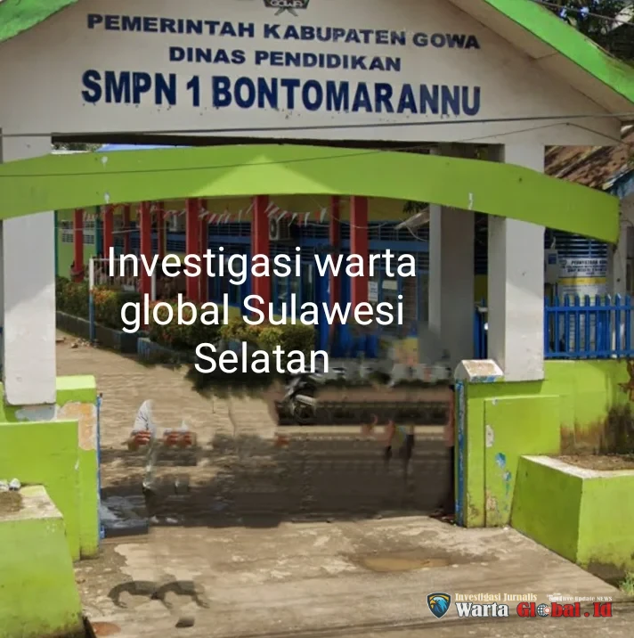 Dana BOS SMPN 1 Bontomarannu TA 2024 - 2025 Realisasi dan Penggunaan Oleh Mantan Kepsek Dan Bendahara Mencurigakan