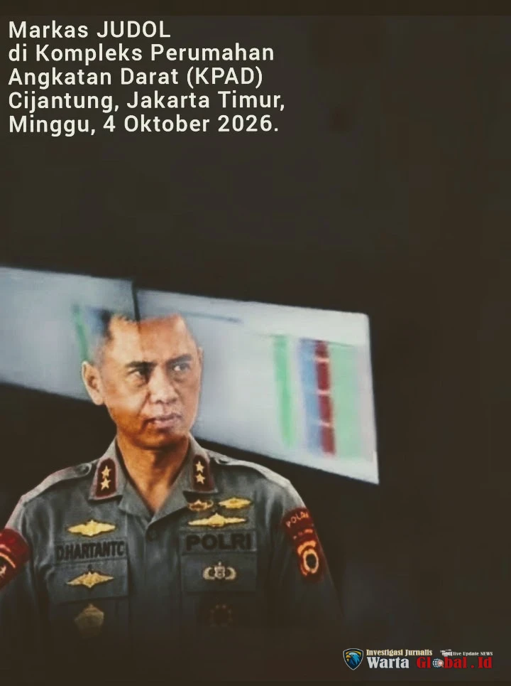WartaGlobal Bidik !
"RUMAH DINAS TNI" JADI MARKAS JUDOL: 32 KOMPUTER, 11 OPERATOR, DAN PERTANYAAN BESAR DI BALIK PAGAR CIJANTUNG