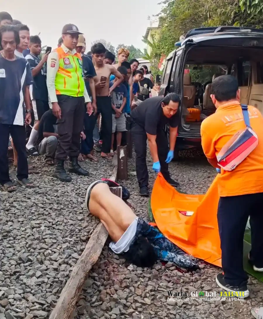 Tragedi: Warga Ciseureuh Tewas Tertabrak Kereta Api Papandayan Di KM 98 Purwakarta
