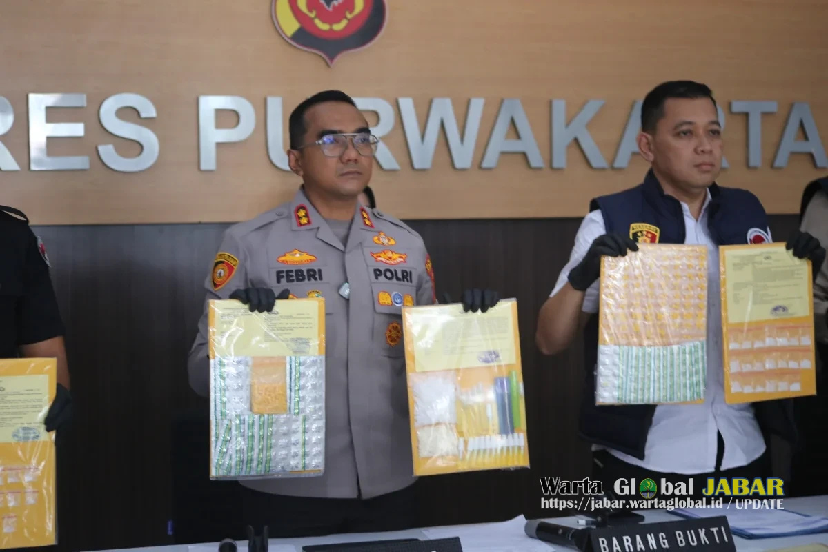 Tiga Bulan, Polres Purwakarta Ungkap 35 Kasus Narkoba, 41 Tersangka Diamankan