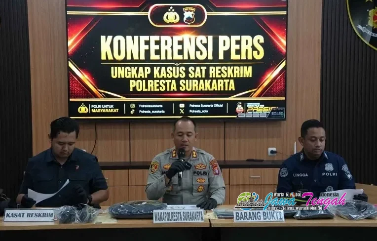 Polresta Surakarta Bekuk Dua Pencuri Spesialis Perhiasan di Rumah Warga Lansia