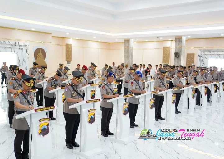 Kapolda Jateng Lantik 22 Pejabat Baru, Berikut Daftar Namanya!