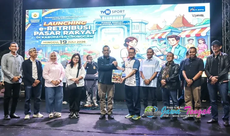 Dari Satu Pasar ke Tujuh Pasar, Pemkab Grobogan dan Bank Jateng Percepat Digitalisasi Retribusi