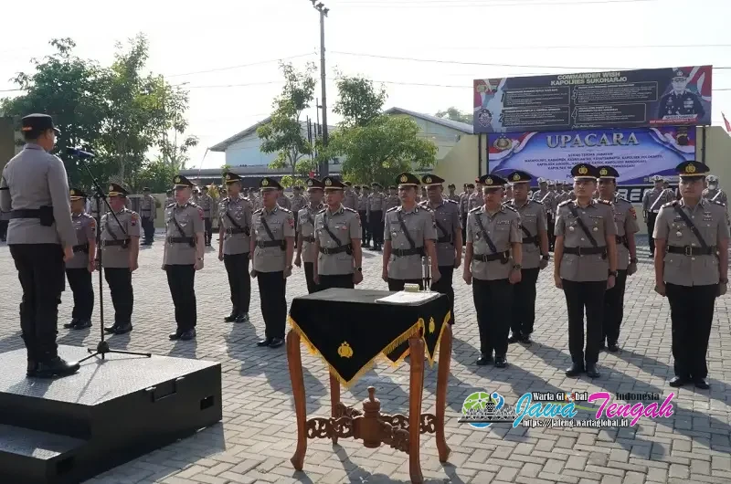 Kapolres Sukoharjo Pimpin Sertijab Perwira, Sejumlah Jabatan Strategis Barganti