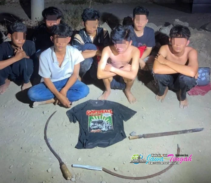 Polsek Pedurungan Semarang Amankan 7 Anggota Gangster “Boystim12” Hendak Tawuran