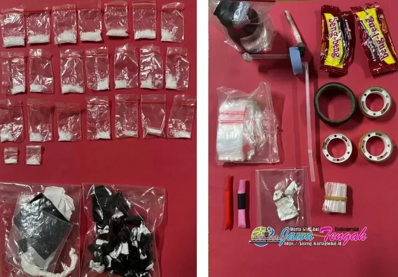 Polres Sukoharjo Bongkar Peredaran Narkoba, Pria Simpan 23 Paket Sabu Diamankan