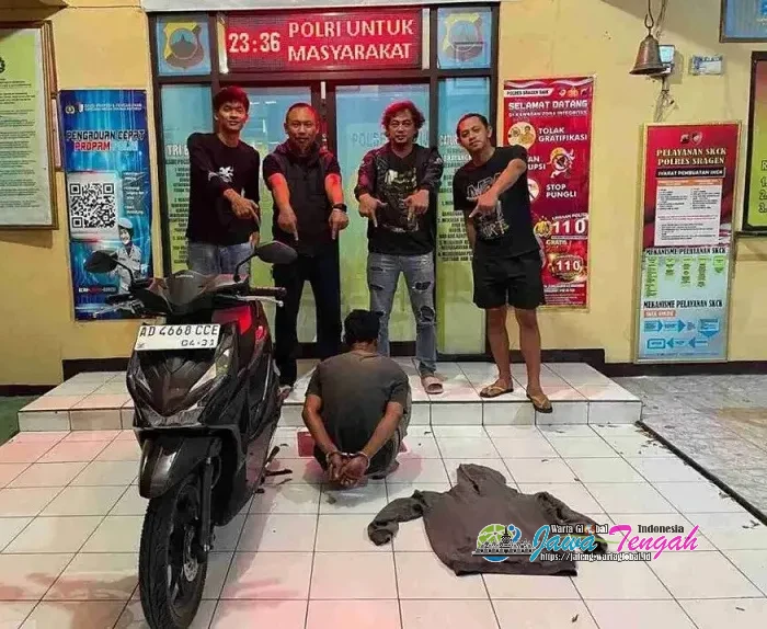 Polres Sragen Tangkap Pelaku Curanmor di Kalijambe Sragen, Kurang dari Lima Jam