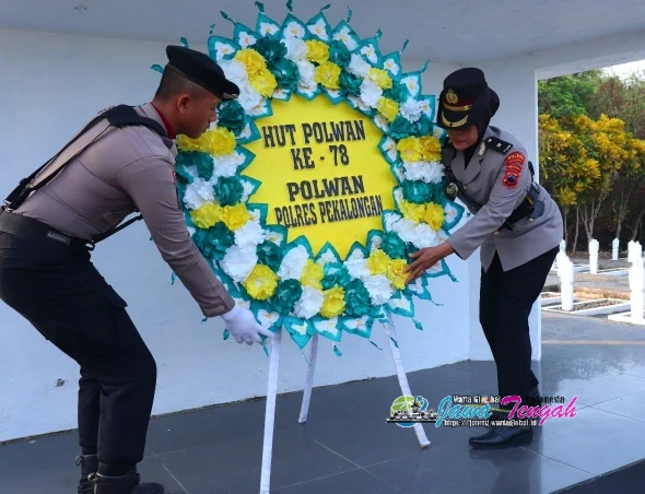 Polres Pekalongan Gelar Ziarah dan Tabur Bunga di TMP Bhakti Wiratama, Peringati HUT ke-78 Polwan