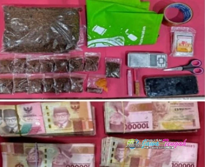 Polres Karanganyar Limpahkan Tersangka Pengedar Tembakau Sintetis dan Barang Bukti ke Kejaksaan