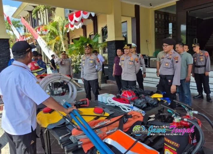 Wakapolda Jateng Cek Kesiapan Personel dan Peralatan Karhutla di Polresta Magelang