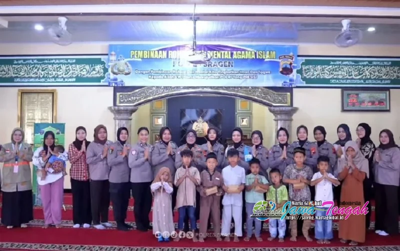 Polres Sragen Gelar Peringatan Maulid Nabi Muhammad SAW, Perkuat Mental dan Integritas Personel