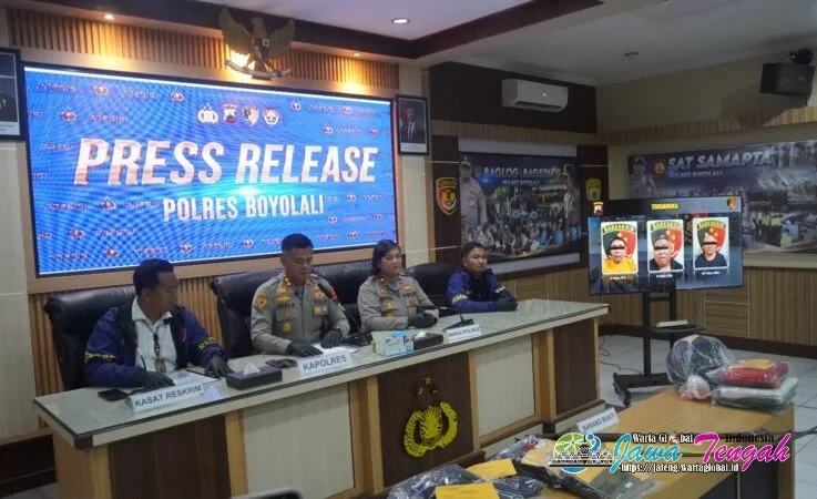 Polres Boyolali Tangkap Tiga Sindikat Pembobol Gudang