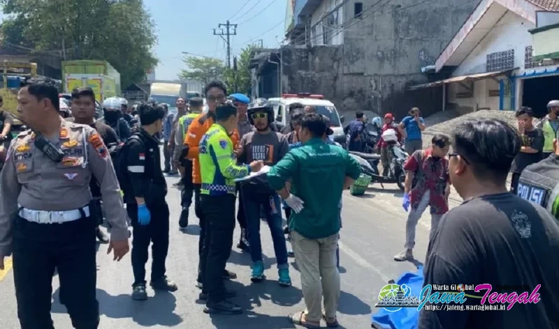 Terlibat Kecelakaan dengan Sepeda Motor, Pengemudi Truk Diamankan Polisi