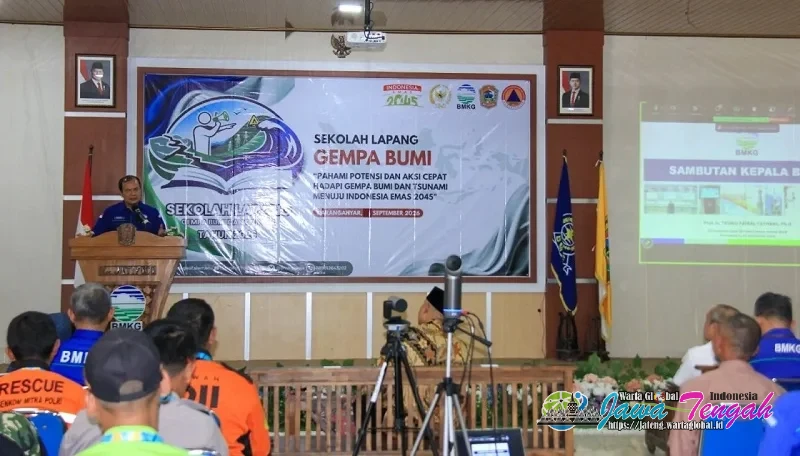 Puluhan Peserta Ikuti Sekolah Lapang Gempa Bumi BMKG Perkuat Kesiapsiagaan Gempa di Karanganyar