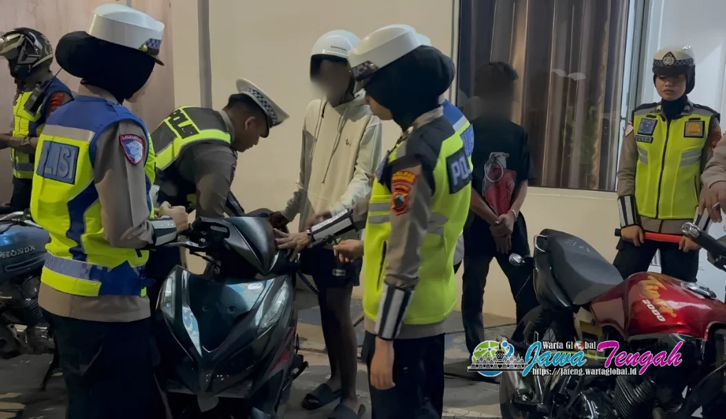 Cegah Balap Liar, Polres Pekalongan Kota Amankan 45 Kendaraan di Exit Tol Setono