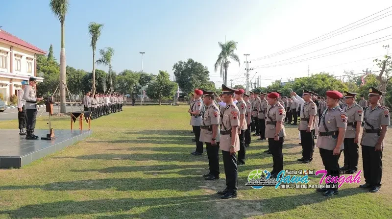 Polresta Klaten Gelar Sertijab PJU dan Kapolsek Jajaran