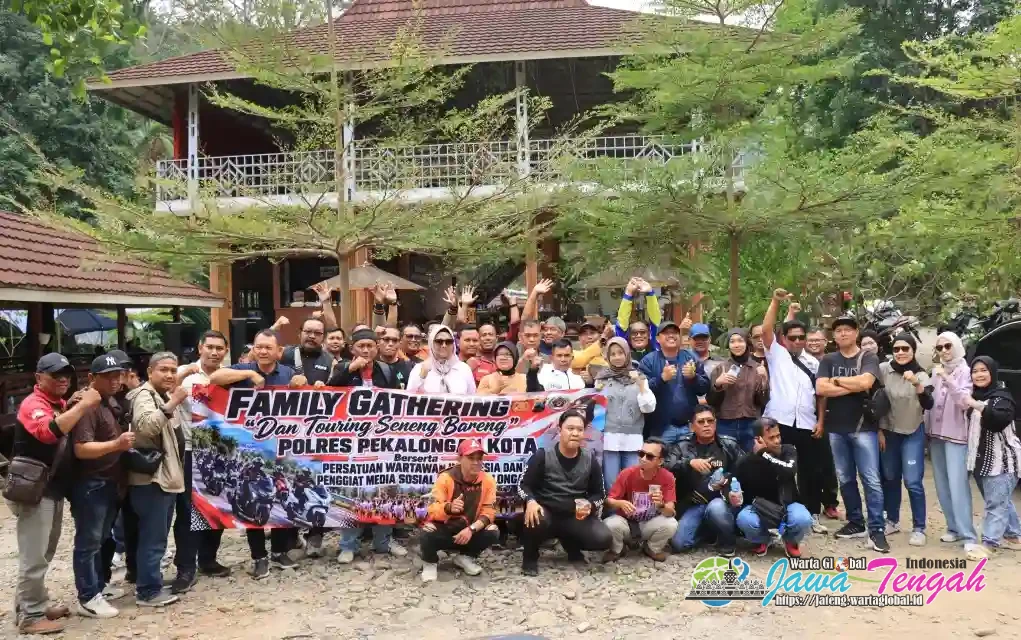 Polres Pekalongan Touring Bersama Awak Media, Kapolres: Momentum Mempereret Hubungan dengan Wartawan