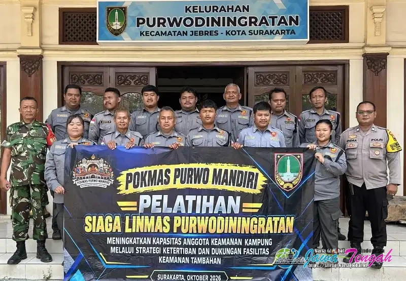 Bhabinkamtibmas Purwodiningratan Gelar Pelatihan Siaga Linmas, Perkuat Keamanan Lingkungan